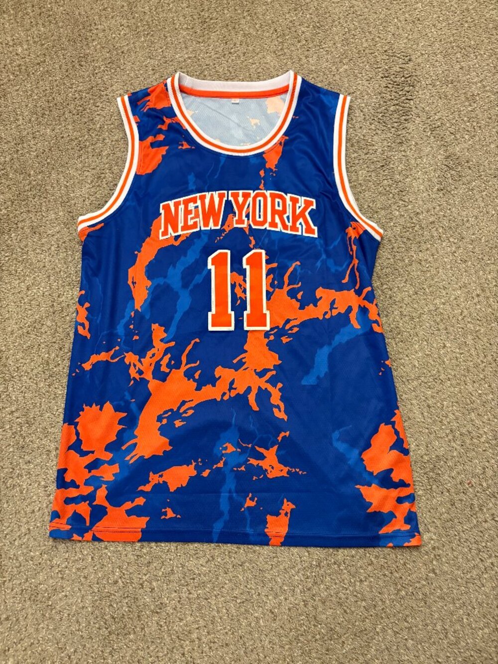 Jalen Brunson #11 Alternative Artists Knicks Large Jersey